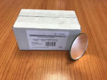 Zrcátko kapesní kulaté  ⌀ 78 mm broušené hrany fazeta KULATE KAPESNI set 50 ks